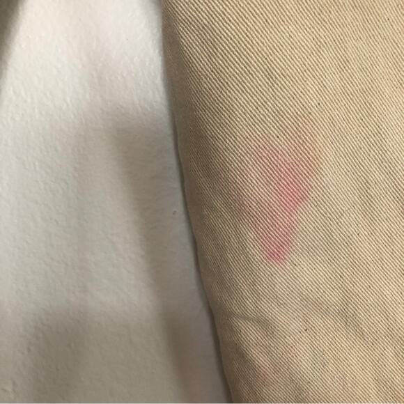 Free People Crochet Zuri Mom Jeans Straight Leg Ultra High Waist Tan Denim Pants - Picture 12 of 13